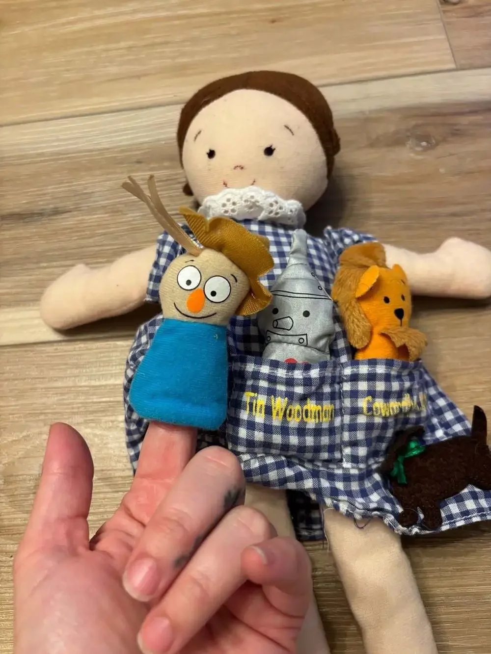 Wizard of Oz Dolly Pockets Dorothy Doll with Finger Puppets